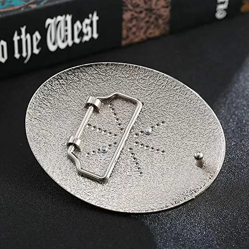 Custom Western Belt Buckle Initial Letters ABCDEFG Cowboy Rodeo Gold Large Belt Buckle for Men Women (ABC-Z)