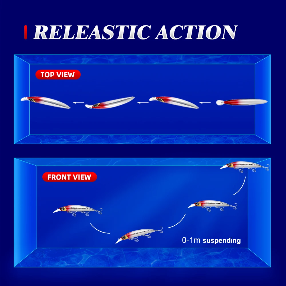High quality Korean ABS plastic 110mm 20g Saltwater Floating Minnow lure artificial Hard Bait Wobbler Fishing Lure