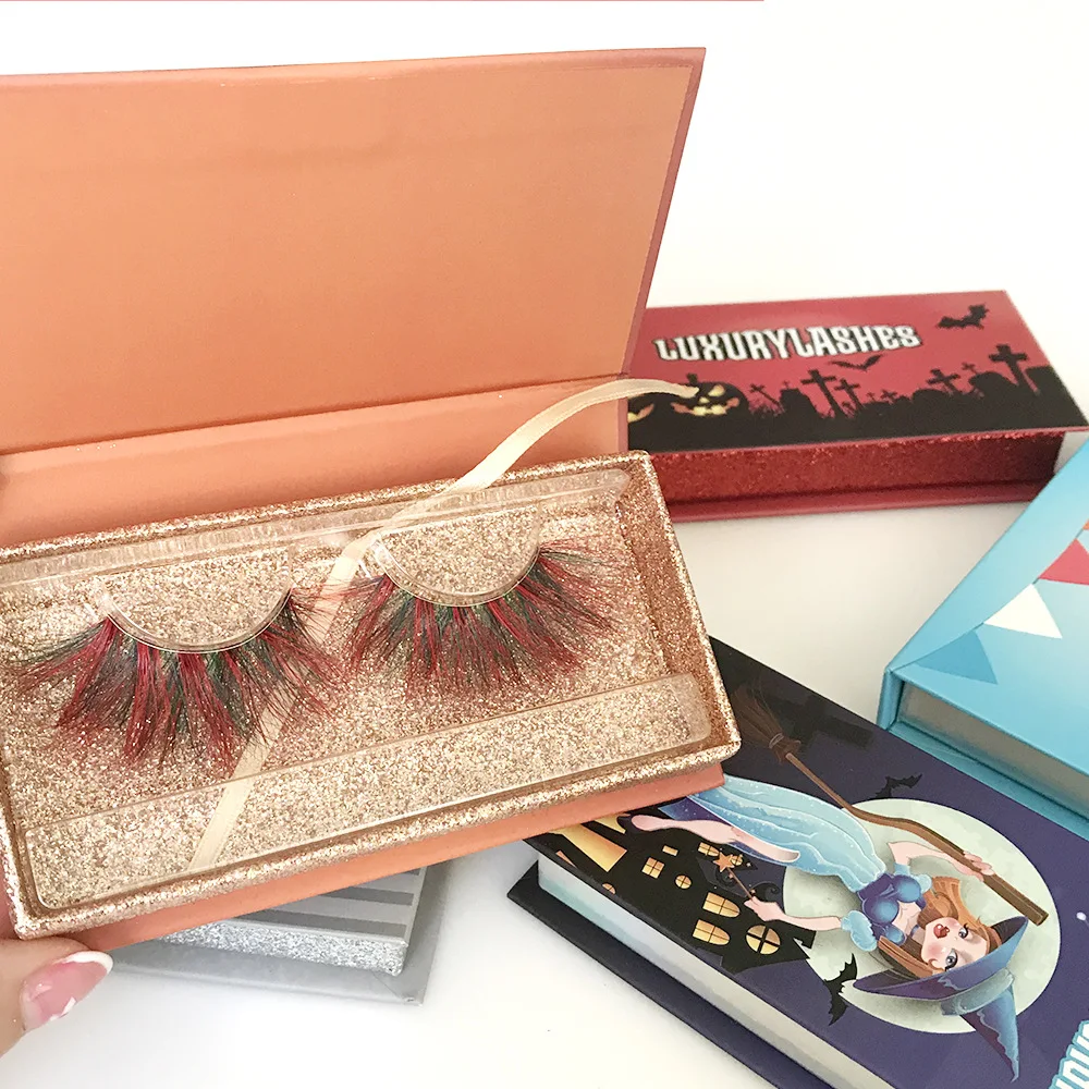 Ready To Ship New Arrival Halloween eyelash packaging boxes coffin eyelash box