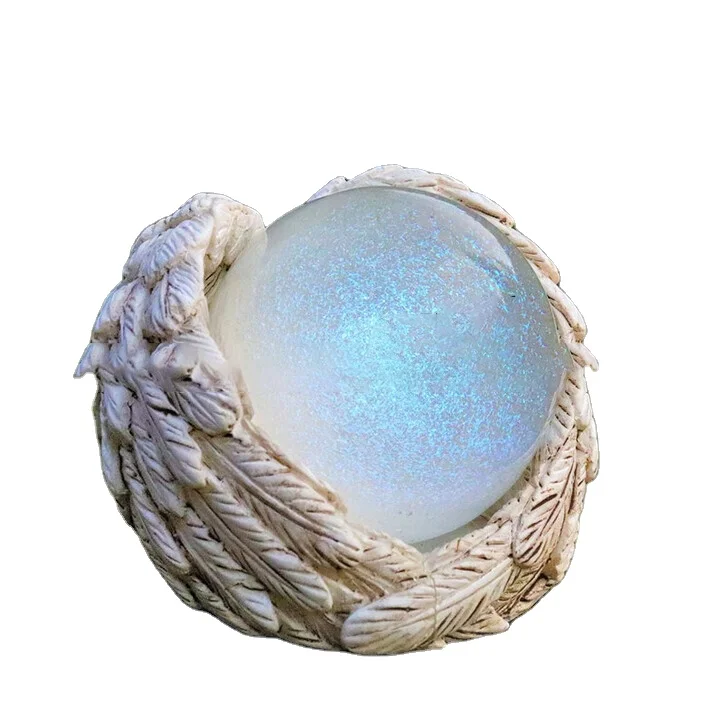 Горячая Распродажа круглый стеклянный шар крылья Ангела основание Звездная ночь стекло искусство сувенир подарок на день Святого Валентина