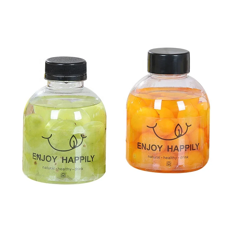 Bottle Eco-friendly High Quality Plastic PET Juice Bottle Customized Beverage Round Screw Cap