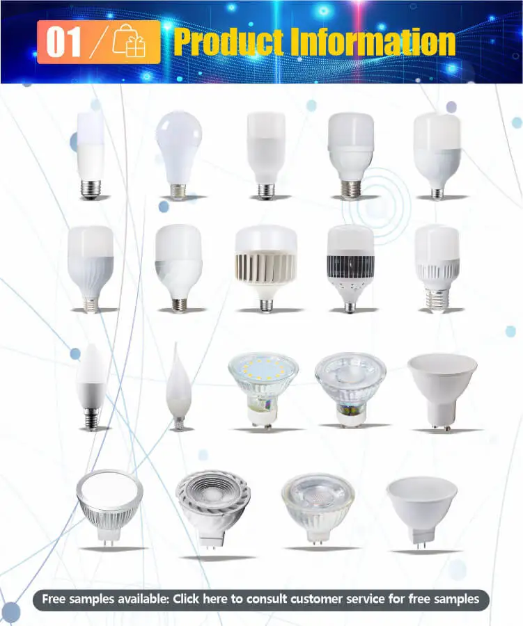 Optional Led Bulb Shell Led Bulb Raw Material Chip SMD2835 Led Bulb Skd Raw Material