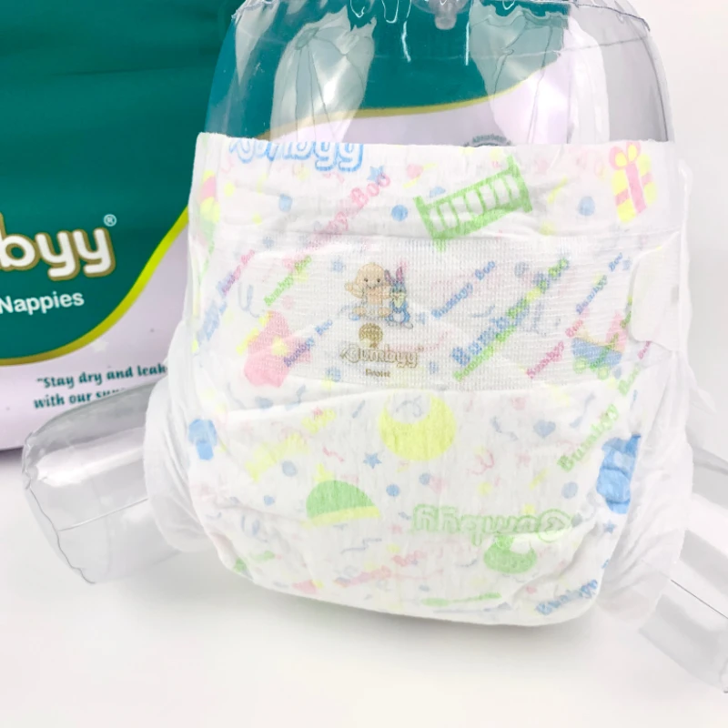 Hot sale Price Medium  Sleep Baby Soft Diaper 100 Pack Cloth Pampering Pants S Size Pants Diaper Manufactured For Newborns