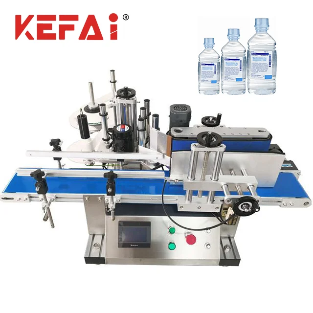 KEFAI Desktop Round and Square Bottle 1000ml Pure Water Sticker Labels Labeling Machine For Small Business