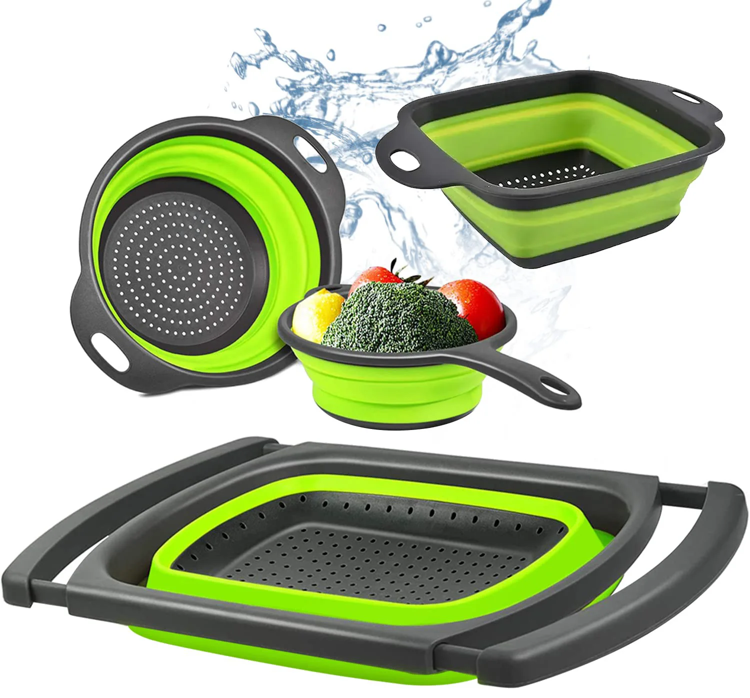 Складная складная корзина для сушки овощей и фруктов