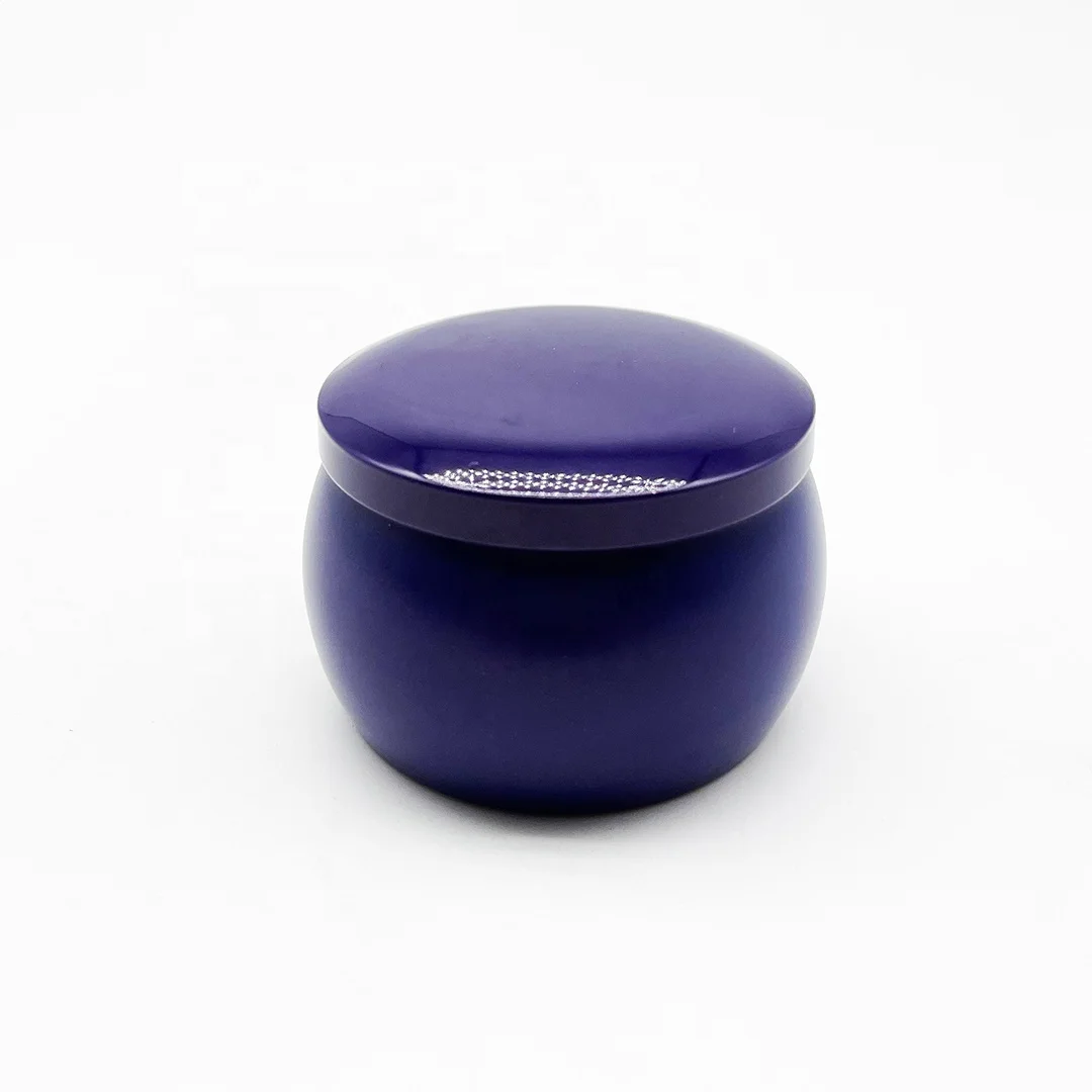 2oz two-piece metal tin can candle tin with lid massage tin with spout custom box cans for candles