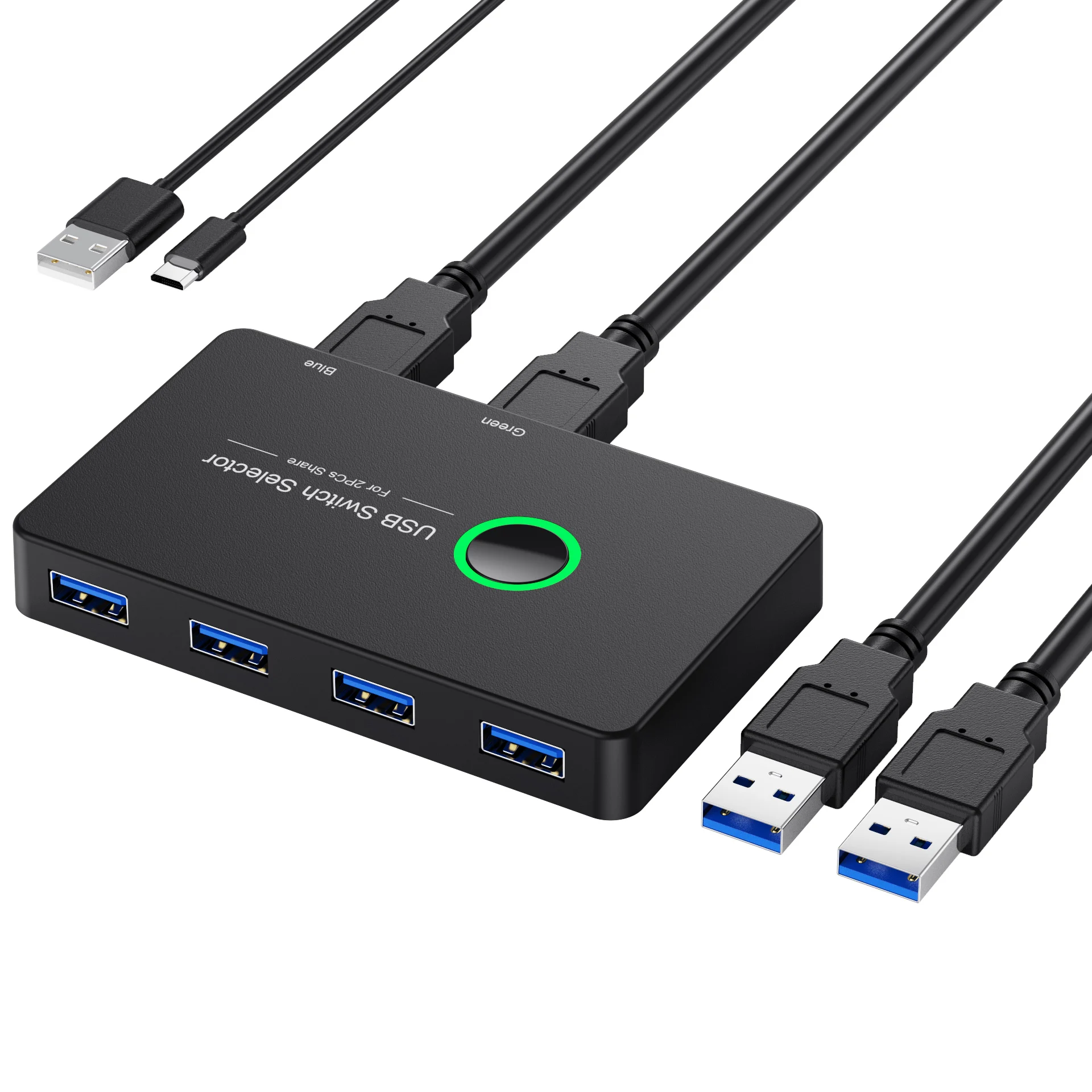 Переключатель USB 3 0 USB-переключатель 2 компьютера совместное использование 4 USB-устройств квм-переключатель для ПК принтера сканера мыши