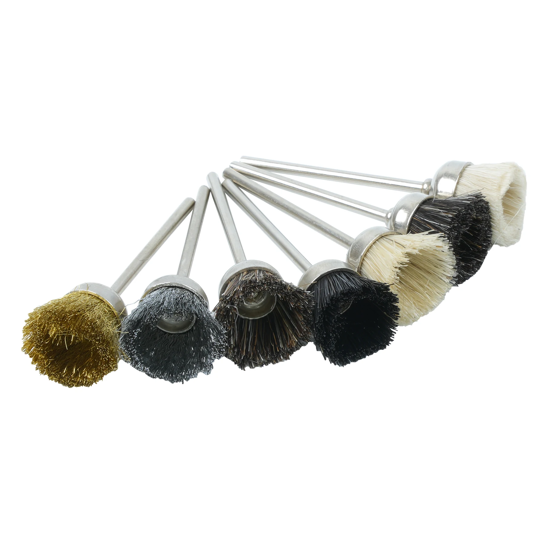 High Quality Laboratory Polishing Cup Brush Wheel Buffs Rotary Low Speed HP Shank 2.35mm Dentist Jewelry DIY Dental Tools