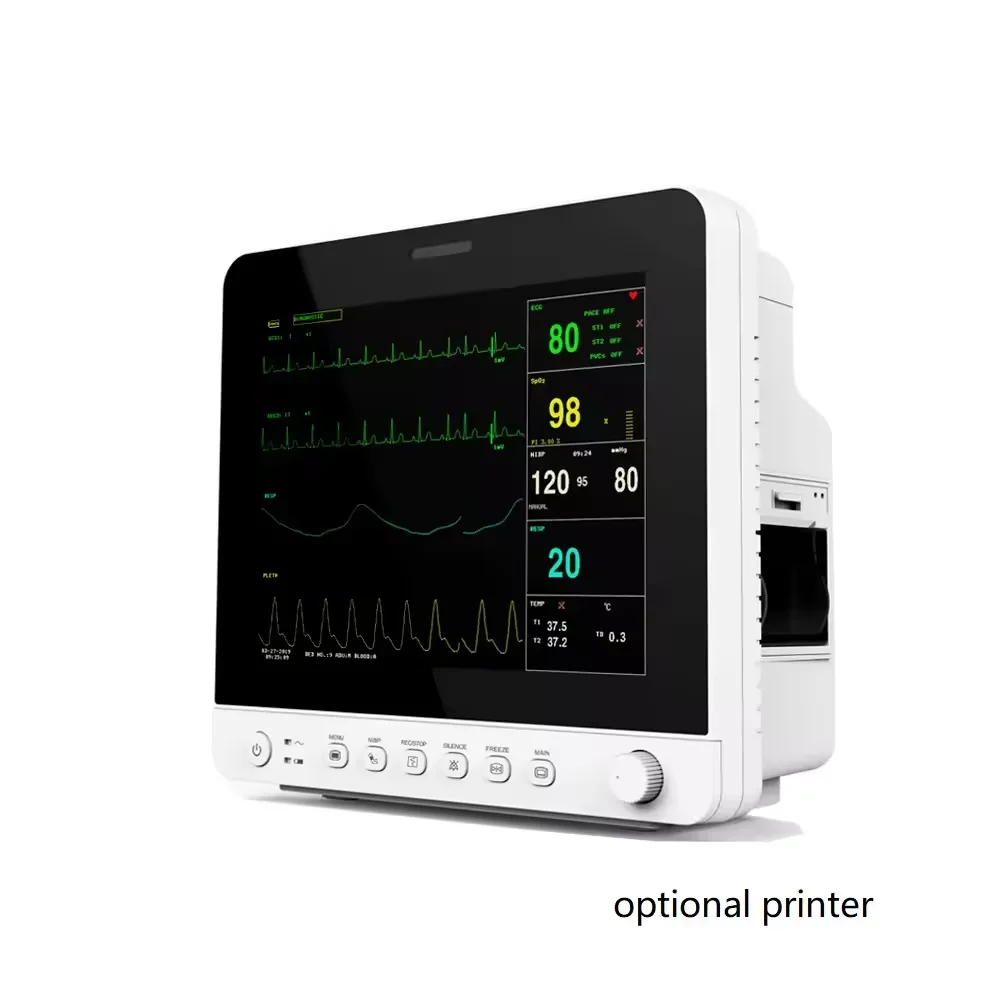 Hospital Multi Parameter patient monitor vCheap patient monitor with printer optional