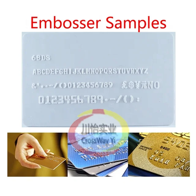 PVC Card Embossing Machine Indenter Embosser For ID Card Vip Card