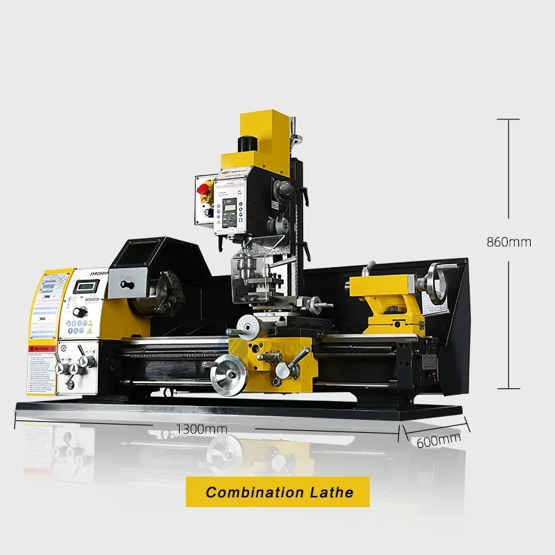 Lathe Mill Combo JYP290VF Multi Function Combination Mini Lathe Milling Drilling Machine