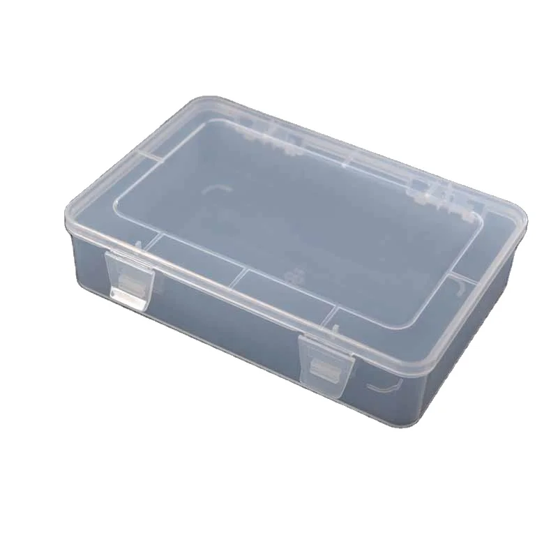Wholesale plastic pp transparent tool storage box without grid pencil storage box