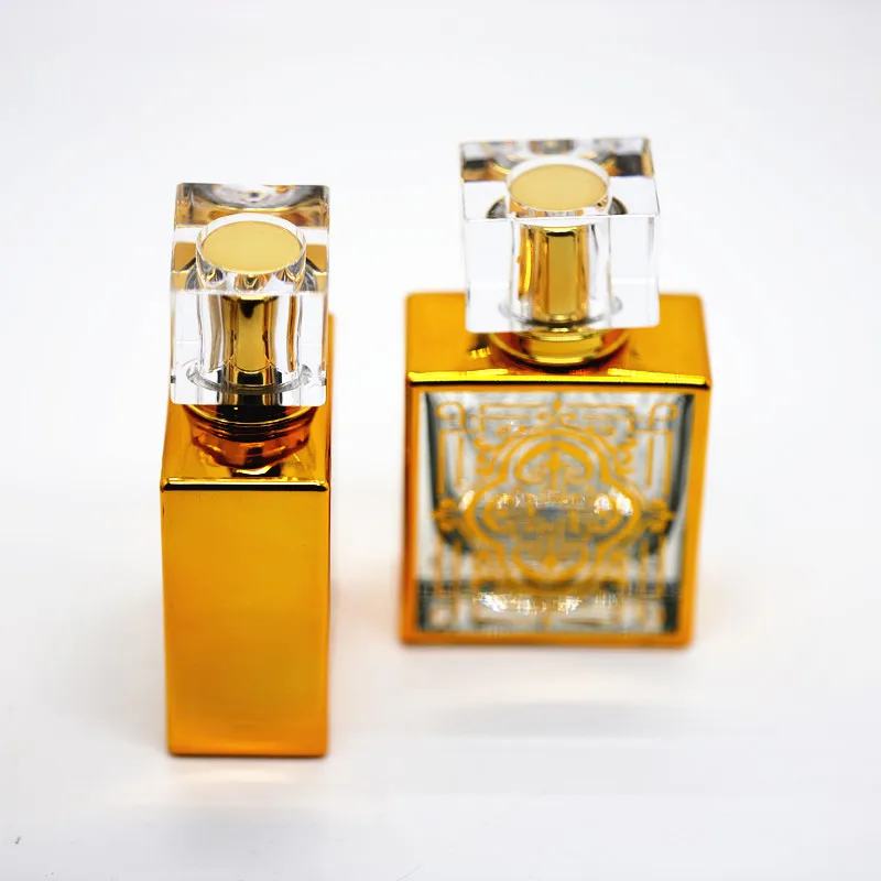 New Design Empty UV Printing Attar Glass Bottle Arabic Oud Oil Perfume Bottles