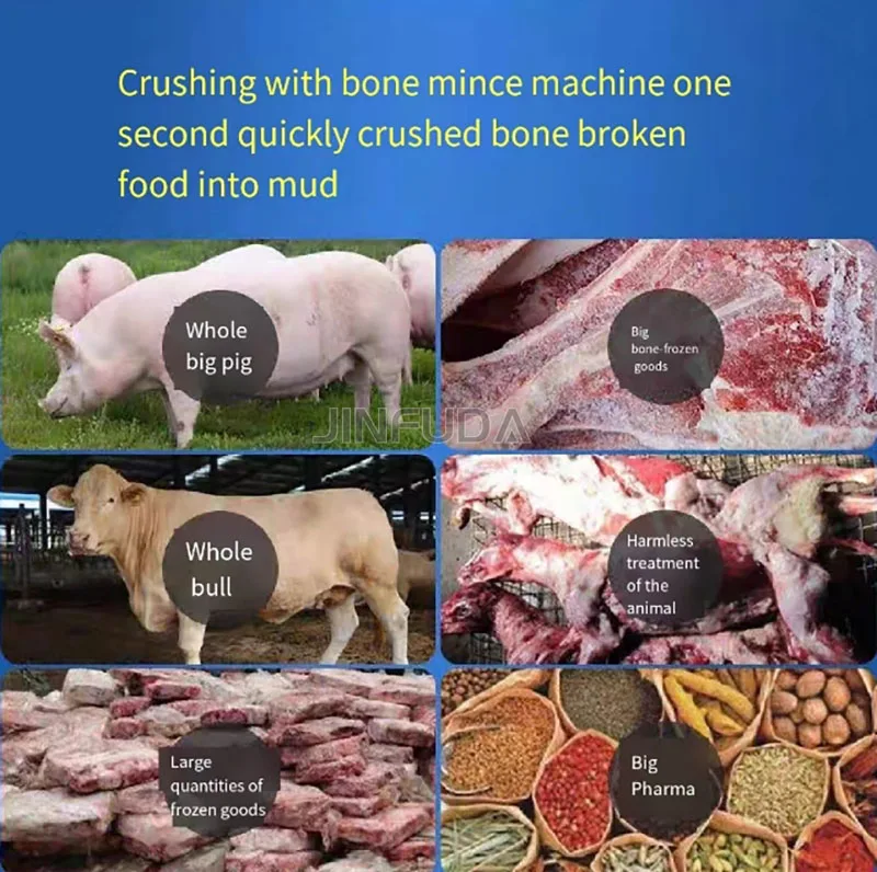 Commercial Meat Processing Machinery Sausage Slaughtering Machine 32 Frozen Fresh Meat Bone Grinder Meat Grinder