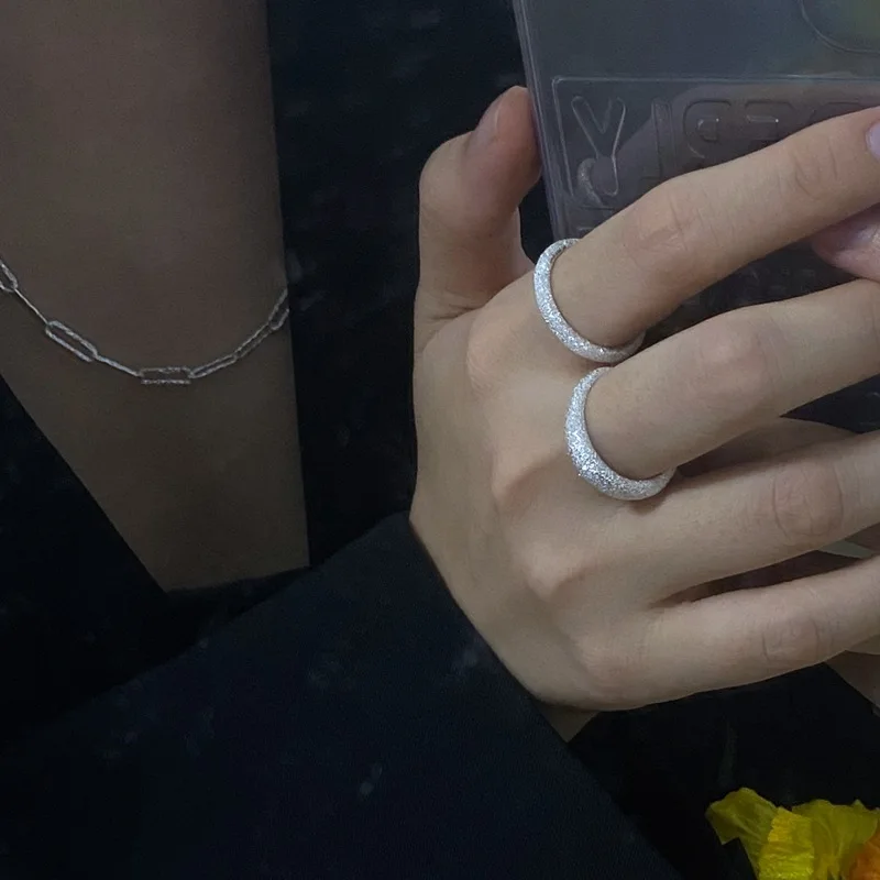 
Кольцо из серебра 925 пробы с блестящим белым галактическим свечением 