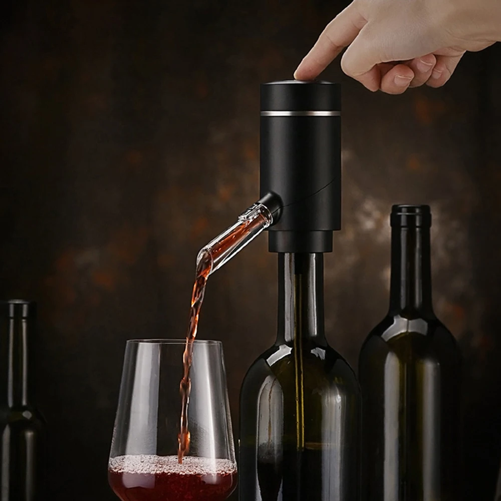 Electronic Christmas Gift 2020 Bar Accessories Amazon Top Sell Aerator Wine Pump Red Wine Aerator Pourer Automatic//