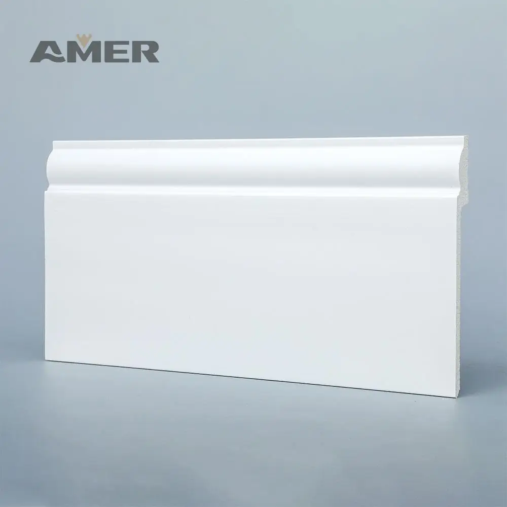 Rongke OEM Factory Wholesale Solid Wood Oak Skirting Colors Wire Trim Tile Strip Wool Board with Led