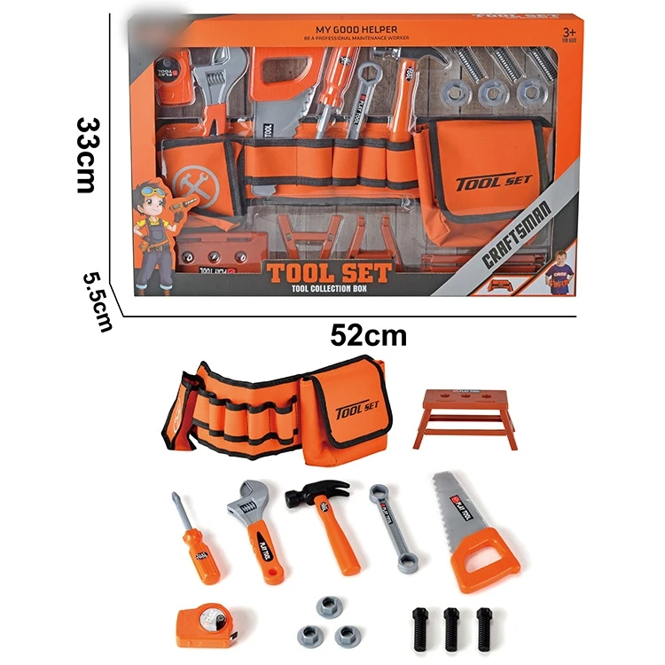 Молоток развивающие строительные игрушки для мальчиков Обучающие наборы деревообработки картонные инструменты притворные детский настоящий набор инструментов с