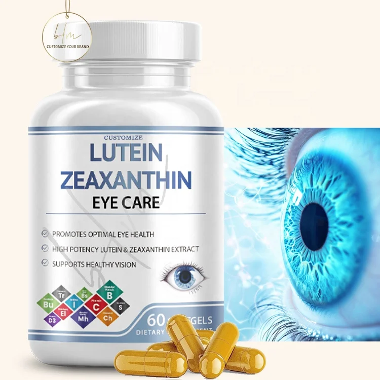 25% Black Raspberry Blueberry Powder Anthocyanin Zeaxanthin Capsules  Lutein Supplement For Eyes