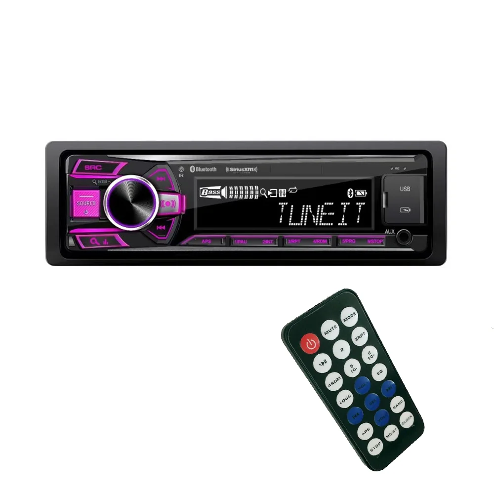 Universal SIngle Din Removable Bluetooth Multi-function Car MP3 Player FM USB TF AUX Input Stereo 7 Color Lights Music Player