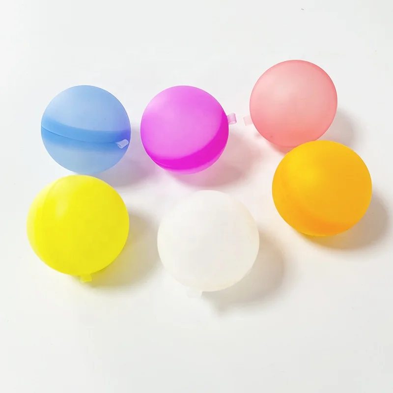 Summer Pool Water Balloons Bomb Splash Silicone Refillable Water Ball For Kids Quick Fill Reusable Water Balloon