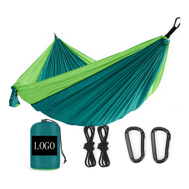 Cross-border hot selling outdoor hammock nylon parachute cloth camping swing chair single double nylon parachute cloth