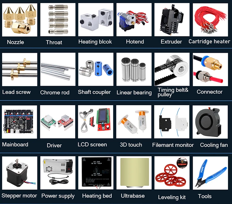 DIY FDM 3D Druker Components Spare Accessories 3D Printer Parts