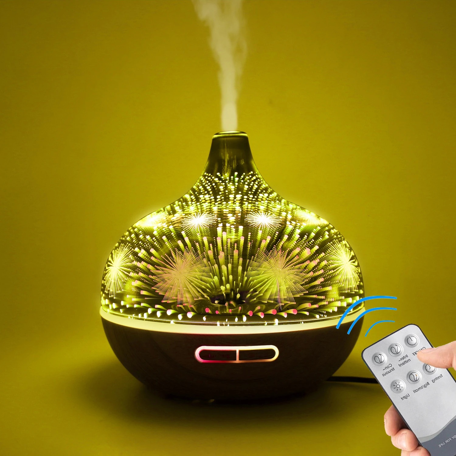 New product 3D effective 7 Led Color  ultrasonic fragrance diffuser for home office bedroom air freshener