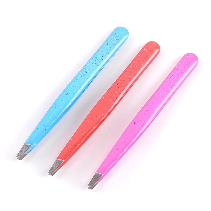glitter eyebrow eyelash multi function tweezers