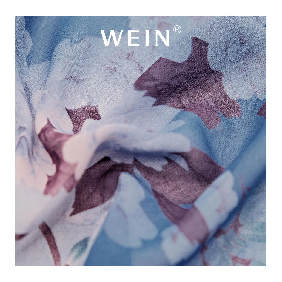 WI-A08 fabrics wholesale tejidos textiles 75D pearl printed fabric pure chiffon dress material for clothing