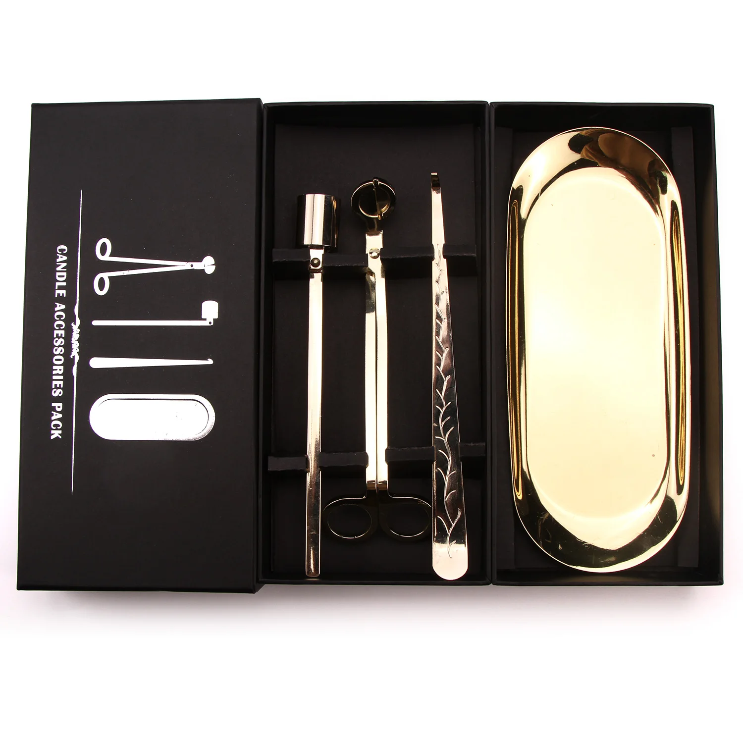 Hot Selling Custom Luxury Black Bronze Copper Fire Extinguishing Cover Wick Trimmer With Customized Logo Box For Home