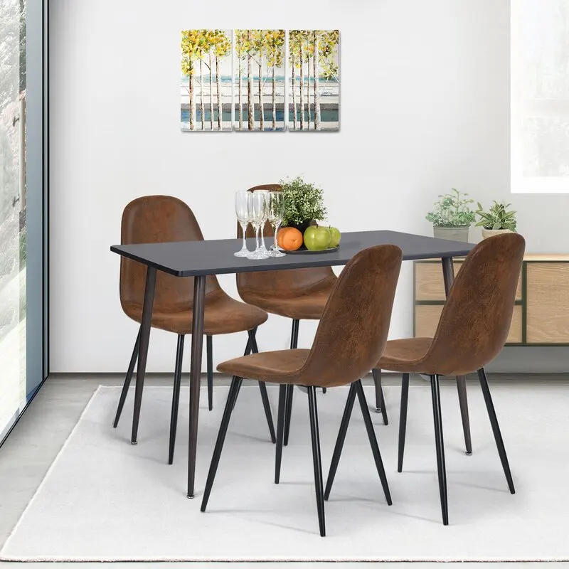  Chinese chippendale Gillham Side Chair in Brown OEM versailles Suede dining