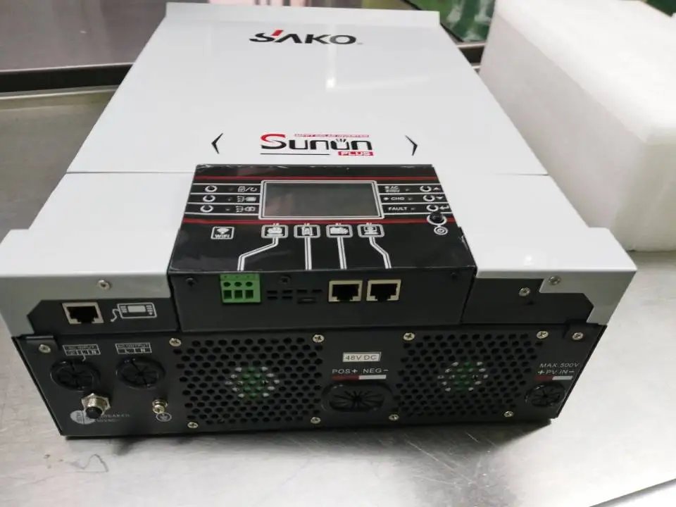 SHENZHEN Solar Inverter Manufacturer SAKO hybrid solar inverter 3KW 5KW  Pure Sine Wave Solar Inverter work without battery