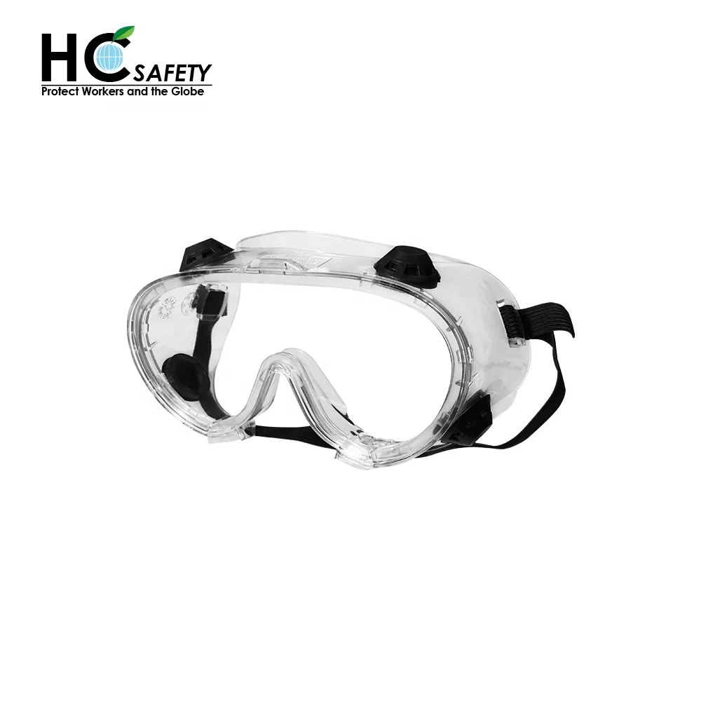 A611-2A CE ANSI eye protection disposable lab anti fog uv safety goggles