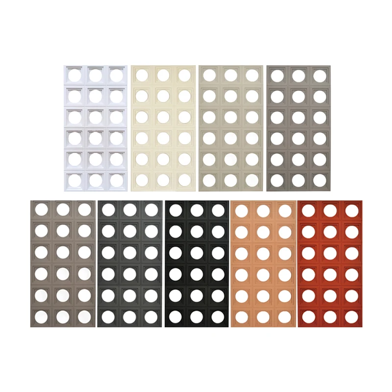 pu hollow brick double-sided partition pu component brick Internet celebrity cement component light hollow decorative hole board