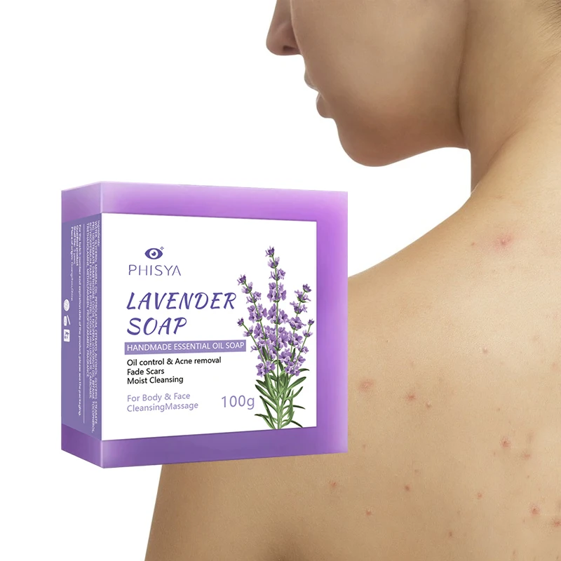 ODM OEM Wholesale Natural Handmade Organic Glycerine Antiseptic Treat Eczema Lavender Bathing Bar Soap