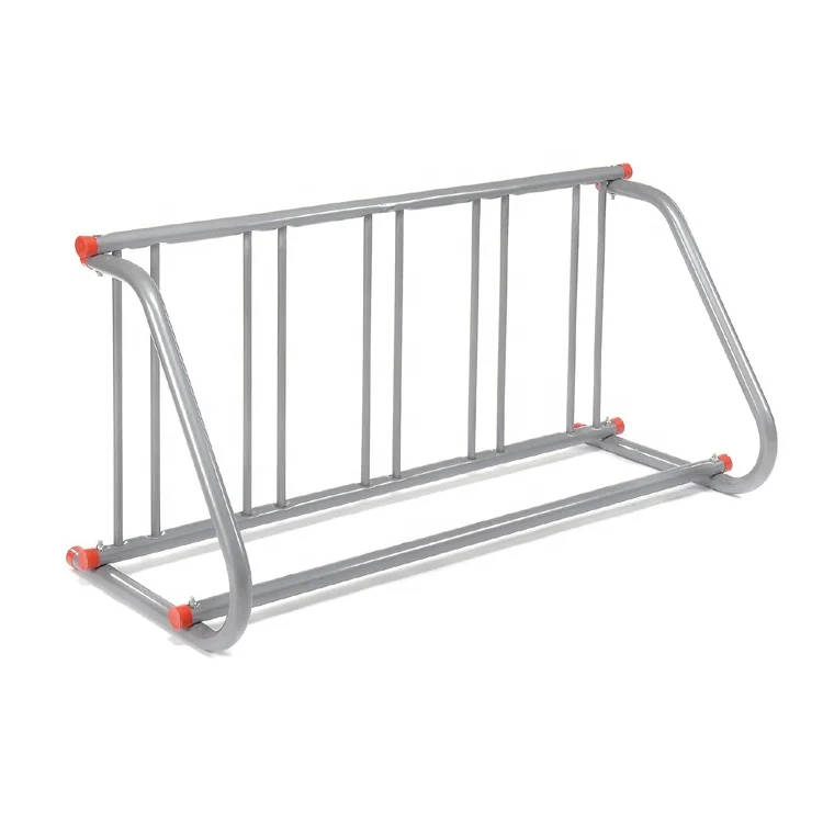 Single Sided Grid Bike Rack Steel Bike Rack Stand 5 Bike Storage Parking Rack