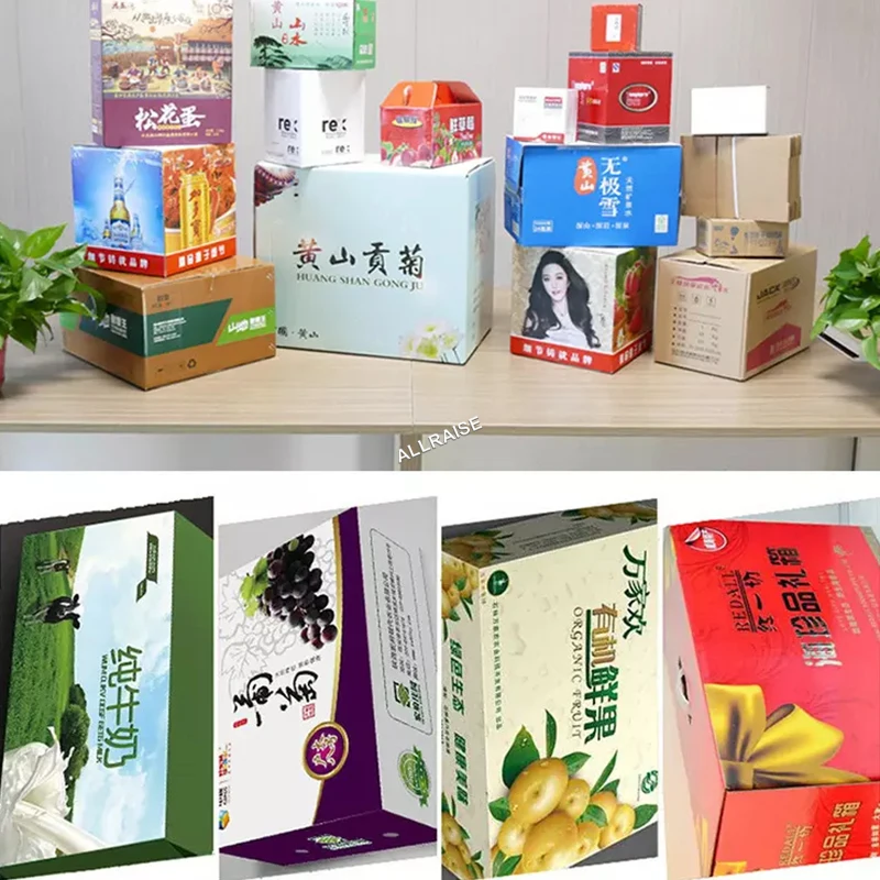 Automatic carton box printing machine cardboard box printer corrugated box die cut machine