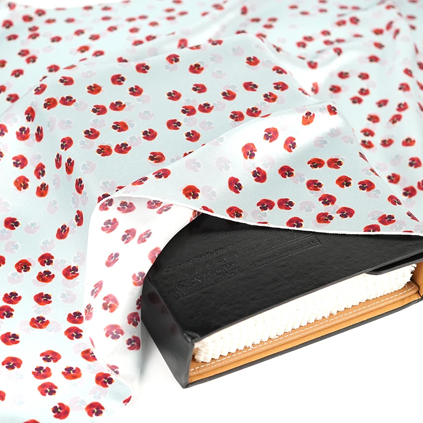 High Quality Fashionable Italian Design digital printed fabric 100% Cotton Satin For Women Dress