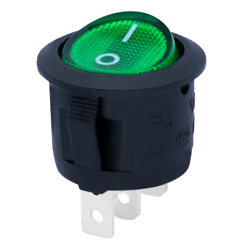 20 мм SPST Круглый кулисный переключатель светодио дный подсветкой MR-5 Series