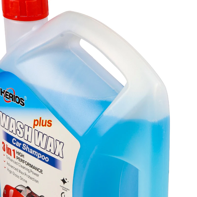 2L Herios Super Concentrated Car Wash Shampoo Waterless Carnauba Wax Premium Gold for Car Cleaning and Car Care