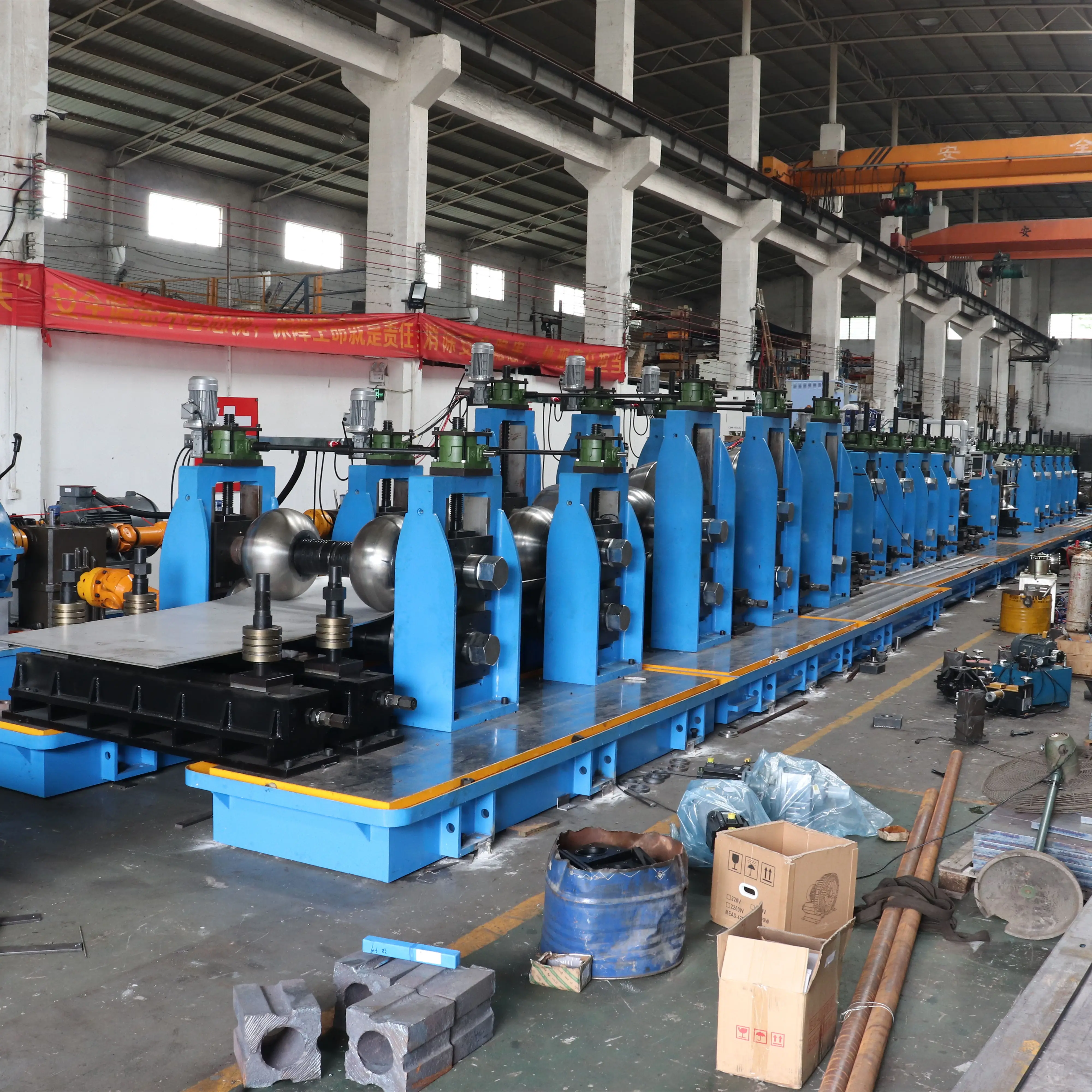 High Precision Tube Forming Solution 406mm Large Diameter Stainless Steel Pipe Making Machine High Precision Tube Mill