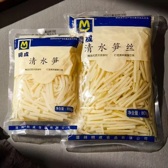 WHOLESALES NATURAL Organic Fresh pack canned food Plastic canned bamboo shoot slices bamboo stripes in brine in water