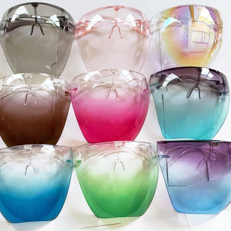 
Durable Protective Face Visor Sunglasses Plastic Face Shield Glasses 