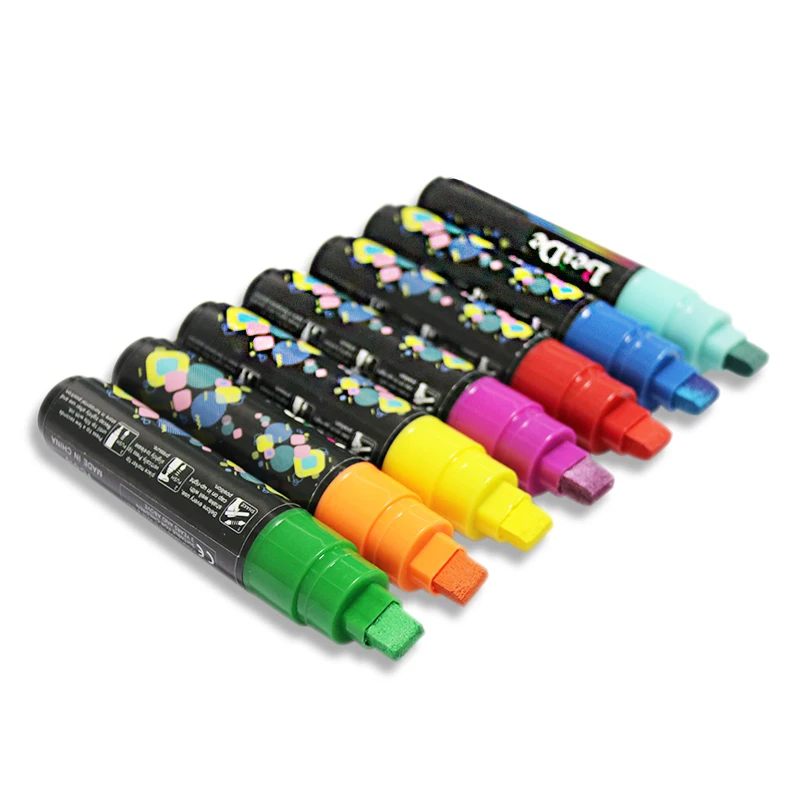 10mm Flat Waterproof Permanent Pen Acrylic Paint Pens For Car Tyre Metal