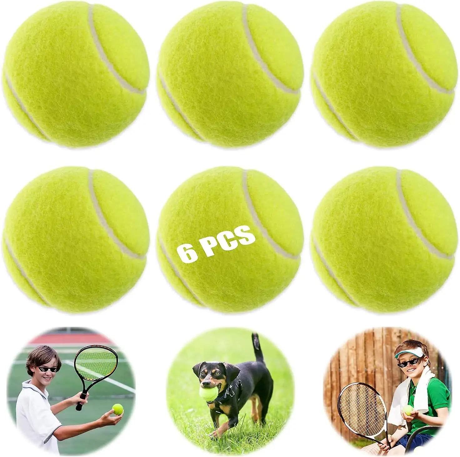 Custom Colored Tennis Ball For Training Toy Activity Play Children Adult Pet Tennis Beach Balls