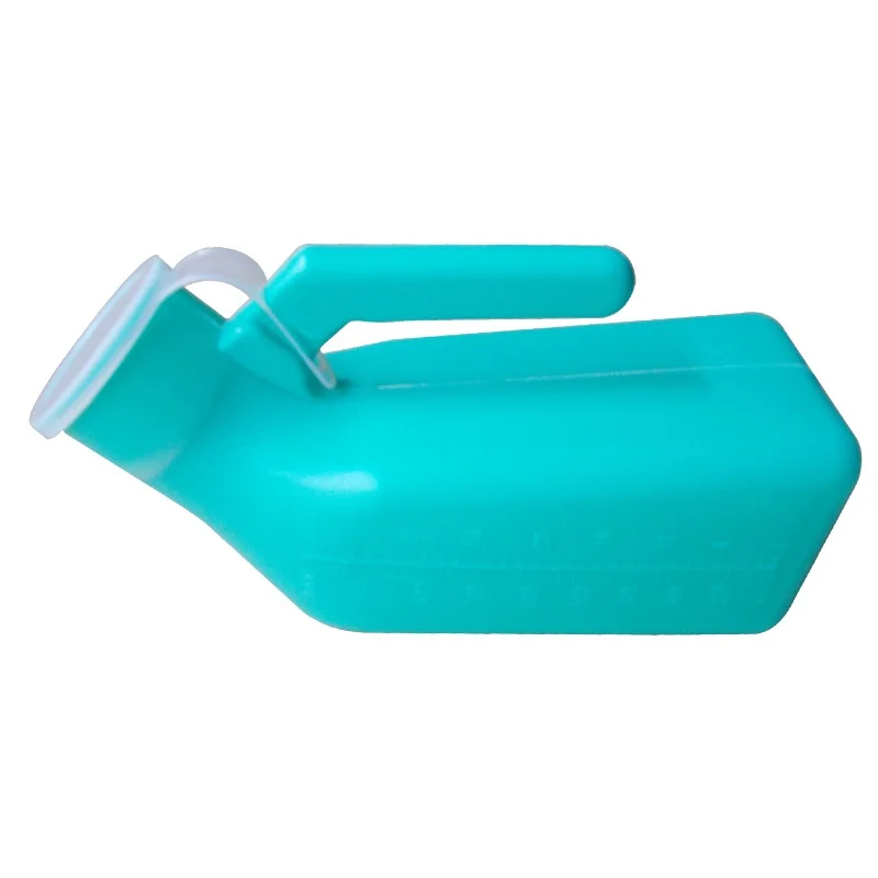 Зеленый пластиковый Мужской писсуар с крышкой против царапин легкий и портативный для пожилых людей использования в больницах на открытом воздухе