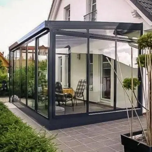 Garden Patio Backyard Luxury Big Outdoor Glass Sunroom  4 Seasons Victorian Conservatory