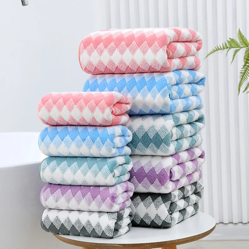 coral fleece body scrub towel thin women bath shower towel factory cheap wholesale