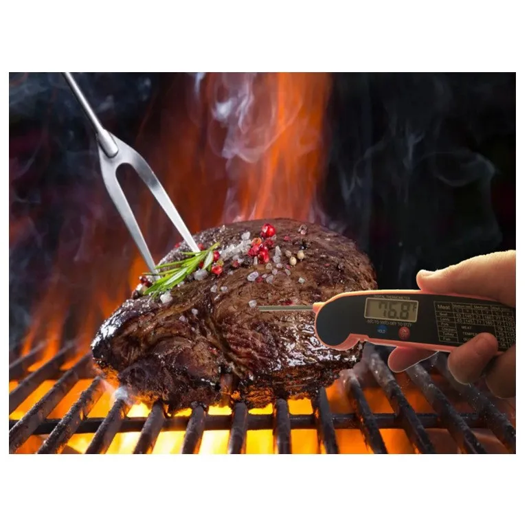 Top Seller Accurate Food Electronic Thermometer Digital Kitchen Food Meat BBQ Barbecue Thermometer with Pop Up Probe